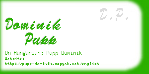 dominik pupp business card